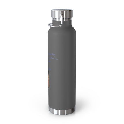 Saint Kolbe Quote Bottle – 22oz Copper Flask for Faith & Courage