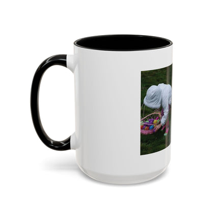 15oz Accent Mug – Easter Egg Hunt Quote for Spring Laughs