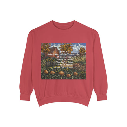 Samhain Sweatshirt – Cozy Unisex Pullover with Pumpkin Spice Wit