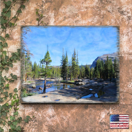 In the Mountains Art Wooden Wall Art by Nature Wonders - Nature Wildlife Decor  - 95404B-1
