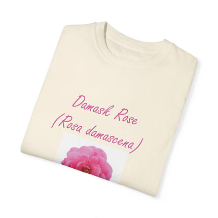 Damask Rose Unisex T-shirt - The Queen of Flowers Design