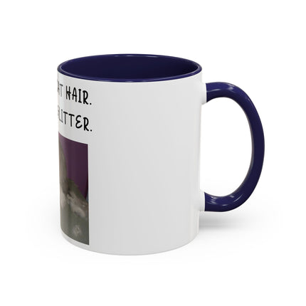 Kitty Glitter Mug – 11oz Accent Ceramic Cup for Cat Lovers