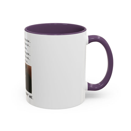 Black Cat 'Please Don't Hurt Me' Accent Coffee Mug – Dispelling Superstitions Gift
