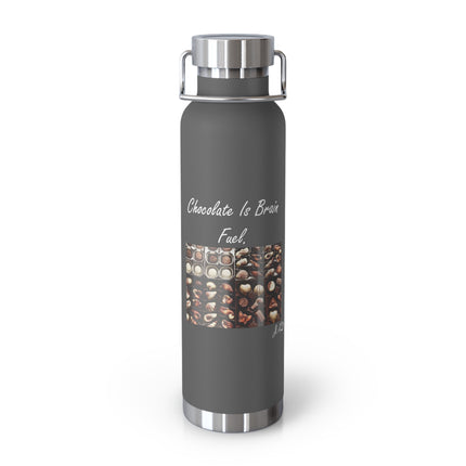 Motivational Chocolate Fuel Bottle - 22oz Insulated Flask for Chocolate Lovers