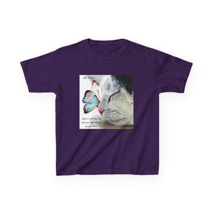 Butterfly Cat Kids Tee – Cute Graphic Shirt for Nature & Joy