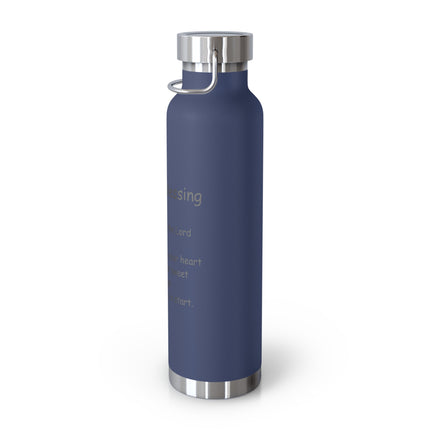 Irish Blessing Copper Flask | 22oz Insulated Bottle for Travel