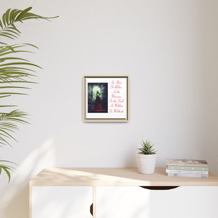 Framed Matte Canvas Art — "As Above So Below" Gothic Mystic Wall Print