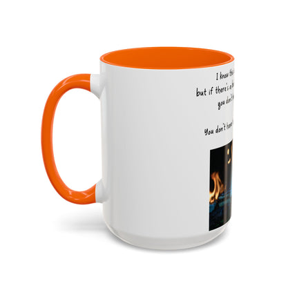 Inspirational Reading Mug – 15oz Ceramic | Burning Book Graphic