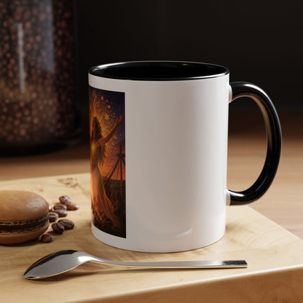 Mug — Pagan Bonfire Coffee Mug with Inspirational Beltane Quote