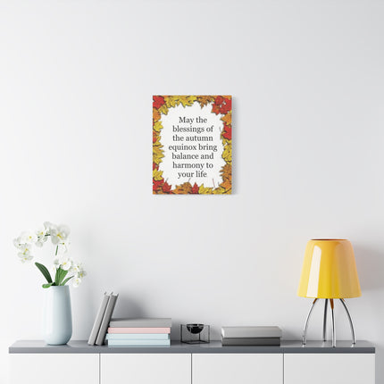 Autumn Equinox Blessing Canvas