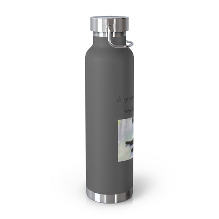 Cat Lover's 22oz Copper Vacuum Insulated Bottle - Inspirational Pet Design