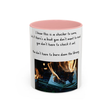 Bookish Statement Mug – 11oz Accent | Anti-Censorship Design