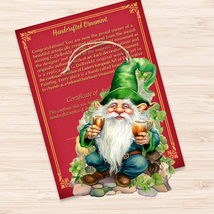 Lucky Leprechaun Wooden Ornaments by G. DeBrekht Easter Spring Decor - 8652778-4
