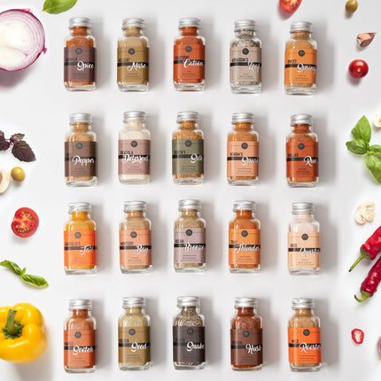 Large Gourmet Smokehouse BBQ Spice Rub Set Grilling Gift Set, 1.25oz Each- Spice Set & Seasonings - Father Gift Dad Gifts - Barbecue Cookout - Flavors Includes Smoky Chipotle, Dry Rub, Pack of 20-3