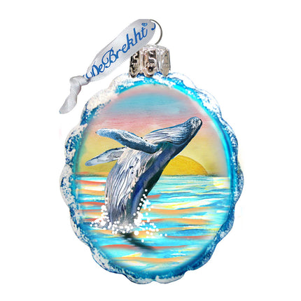 Humpback Mercury Glass Ornament by G. DeBrekht - Wildlife Holiday Décor - 771049-777389-4