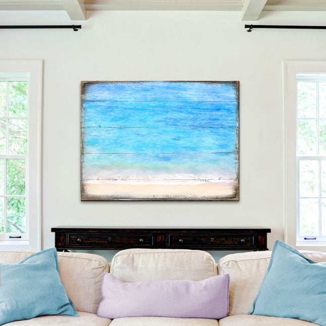 Spataro Beach Wood Wooden Coastal Wall Art by Nature Wonders - Coastal Sea-Life Decor - 95226-2B-0