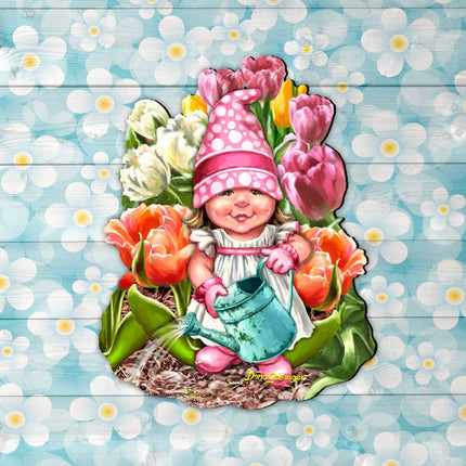 Blossom Gnome Easter Wreath Door Decor by D. Gelsinger - Easter Spring Decor - 8461063H-DG-2