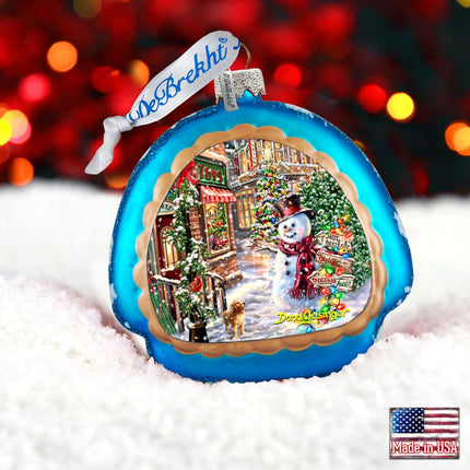 Christmas Lane Snowflake Glass Ornament by D. Gelsinger - Christmas Decor - 756-101-DG-1
