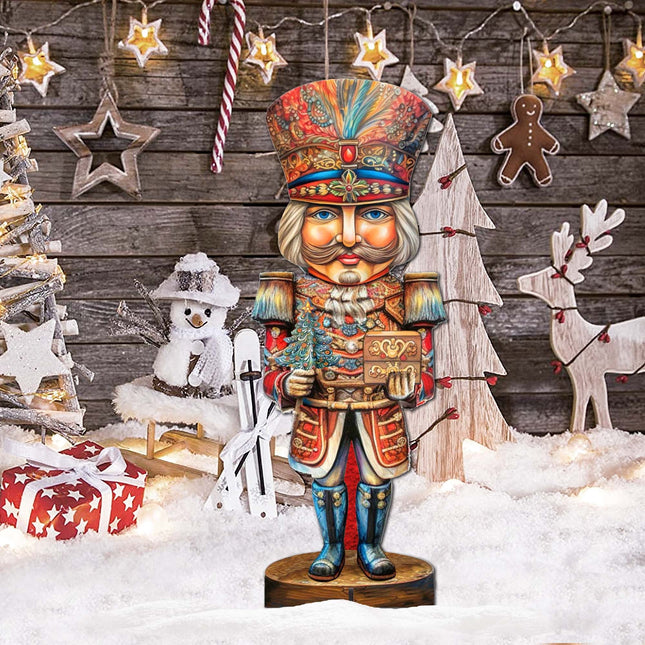 Nutcracker with a Heartwarming Surprise Outdoor Decor by G. Debrekht - Christmas Decor - 8611060F-0