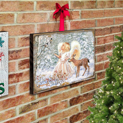 Sweet Christmas Blessings Wooden Wall Art by D. Gelsinger - Nativity Holiday Decor - 95660B-1703-2