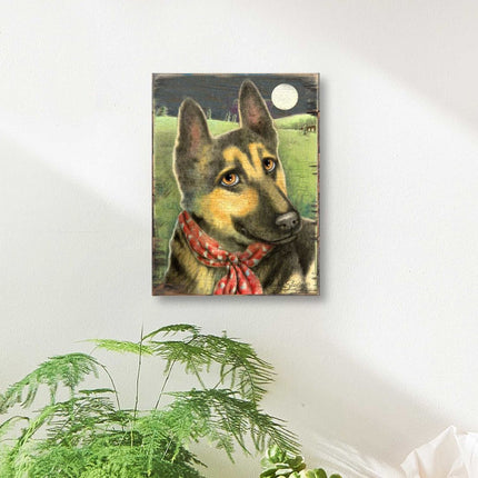 Spring Training Wooden Wall Art by Laura Seeley - Pets Dog and Cats Decor - 8511115B-3