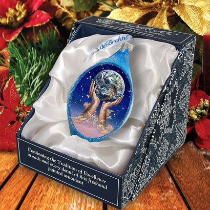 Weep of the World Coastal Glass Ornament by Josephine Wall - Christmas Decor - 757-405-JW-3