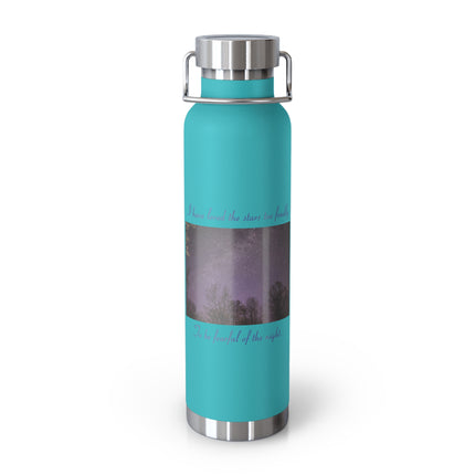Starry Night Insulated Water Bottle - 22oz, Inspirational Quote