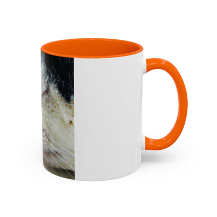 Inspirational Cat & Butterfly Accent Ceramic Mug - 11 oz