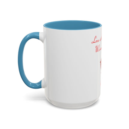 Rumi Quote Accent Mug — “Love is the whole thing. We are only pieces.”