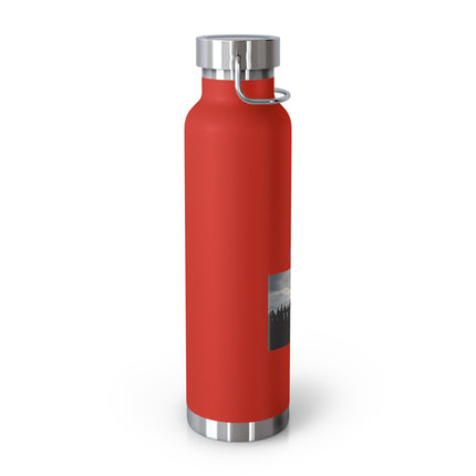 22oz Insulated Water Bottle — 'Pray for Peace' Matte Copper Vacuum Flask