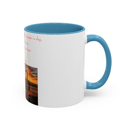 Zen Quote Accent Mug – 11oz Ceramic Cup for Meditation Lovers