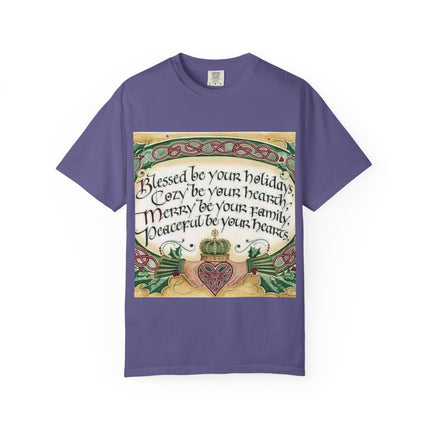 Blessed Be Your Holiday Unisex Garment-Dyed T-Shirt