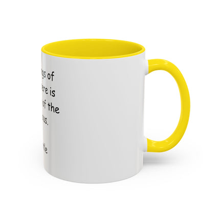 Aristotle Quote Accent Coffee Mug — “In All Things of Nature There Is Something of the Marvelous”