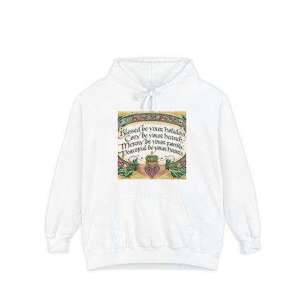Celtic Holiday Hoodie — "Blessed be your holidays" Cozy Family Christmas Sweatshirt