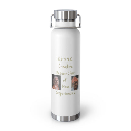 C.R.O.N.E. 22oz Copper Insulated Water Bottle - Creative Researcher of New Experiences