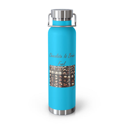 Motivational Chocolate Fuel Bottle - 22oz Insulated Flask for Chocolate Lovers