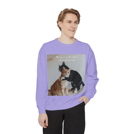 Cute Cat Sweatshirt - Perfect Gift for Cat Lovers