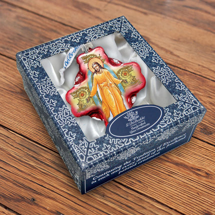 Chrysostom Glass Ornament by G. DeBrekht - Nativity Holiday Decor - 758-007-2