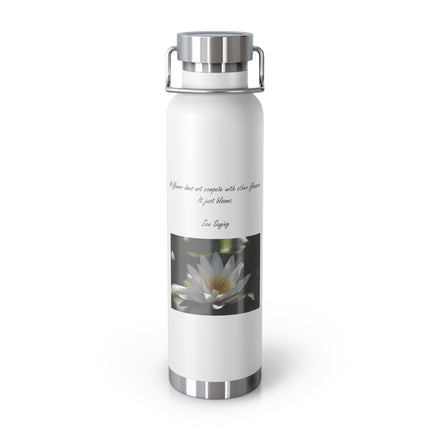 Zen Serenity Copper Bottle – 22oz Lotus Design for Mindful Living