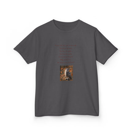 Kids Graphic Tee — Whimsical Poem & Owl Art