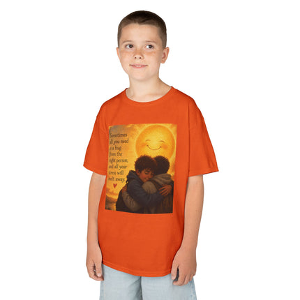 Kids Hug Tee — "Sometimes all you need is a hug" Heartwarming Children's T‑Shirt