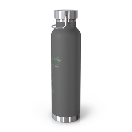 Copper Insulated Bottle – Chief Seattle Earth Quote – 22oz