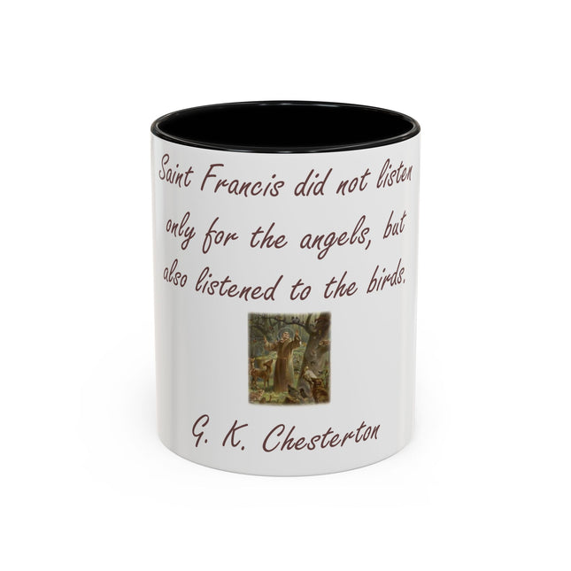Accent Coffee Mug – Saint Francis Tribute – 11oz Ceramic