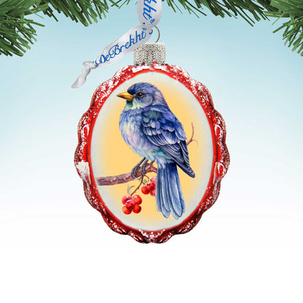 Bluebird Mercury Glass Ornaments by G. Debrekht - Wildlife Holiday Decor - 776006-1