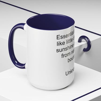 Essential Oils Quote Coffee Mug — “Essential oils are like little drops of sunshine...”