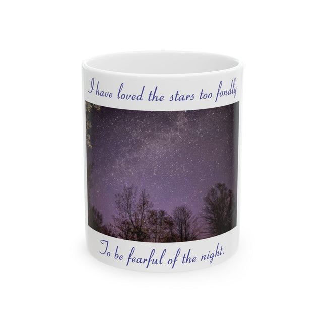 Starry Night Inspirational Ceramic Mug - 11oz