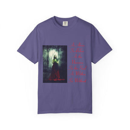 Unisex Garment-Dyed T-Shirt | As Above So Below Graphic Tee