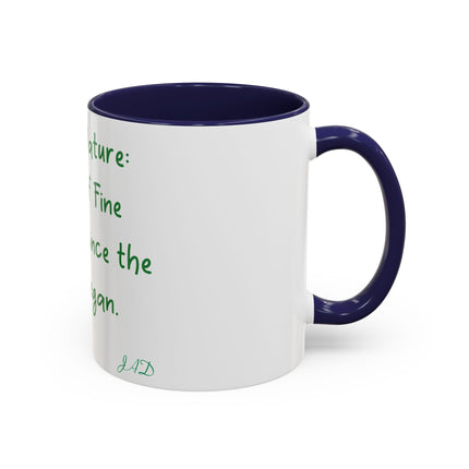 Mother Nature Accent Mug – 11oz Ceramic Cup for Nature Lovers
