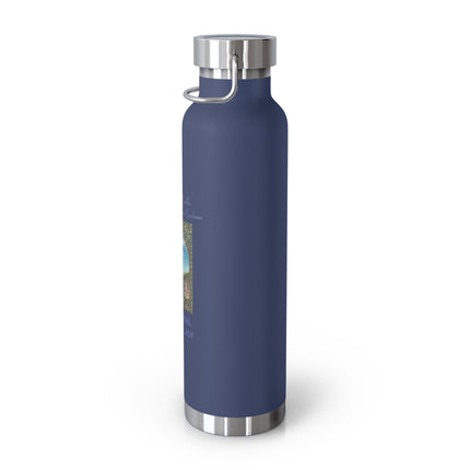 Cat Lover’s Insulated Bottle – 22oz Copper, Funny Gift