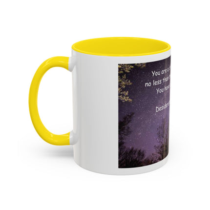 Inspirational Starry Night Coffee Mug — "You are a child of the universe" Quote